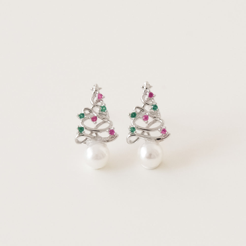 [最後現貨] 23970 Wavy Christmas Tree Earrings