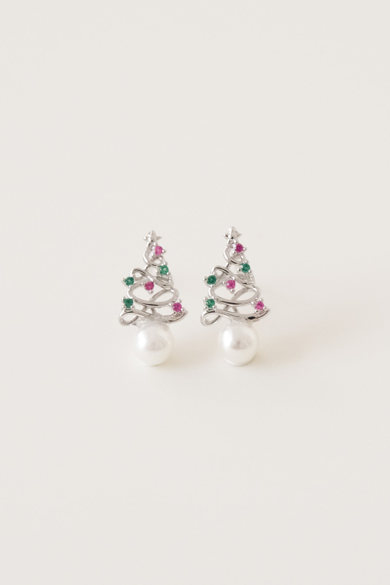 [最後現貨] 23970 Wavy Christmas Tree Earrings