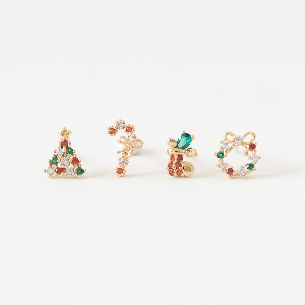 [最後現貨] 23984 No. 4 Joyful Christmas Earrings Set