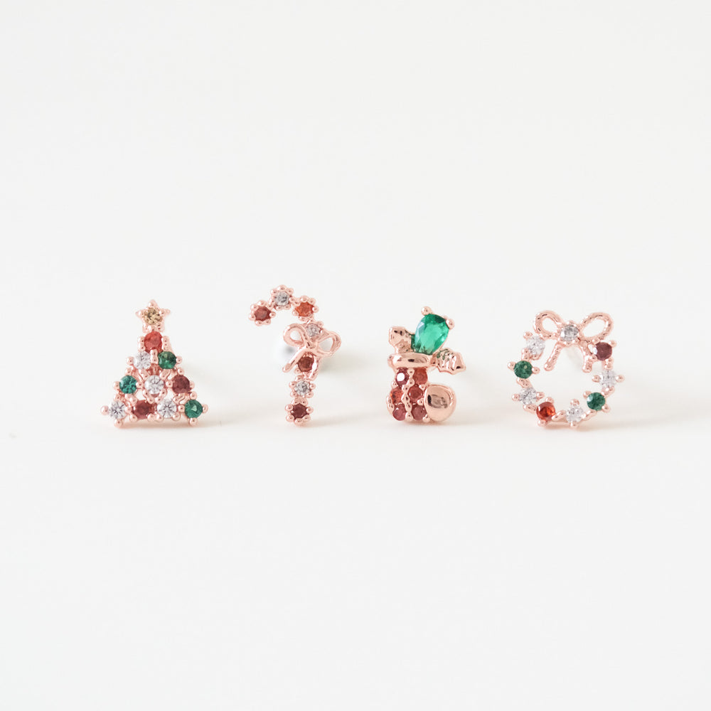 [最後現貨] 23984 No. 4 Joyful Christmas Earrings Set