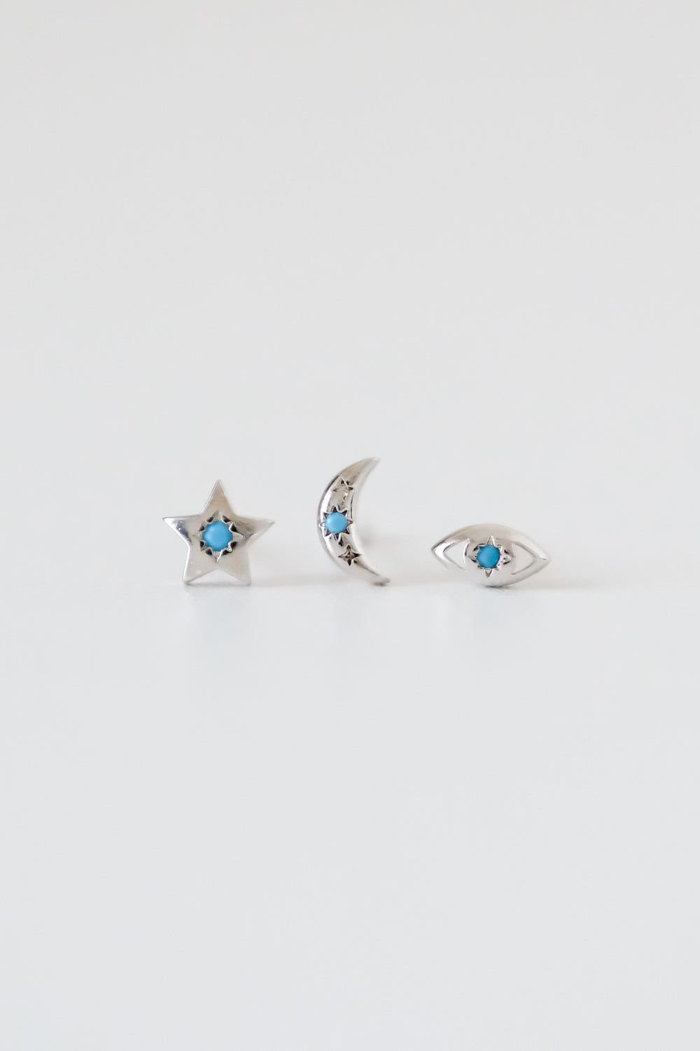 24034 - Blue Cats Earrings Set