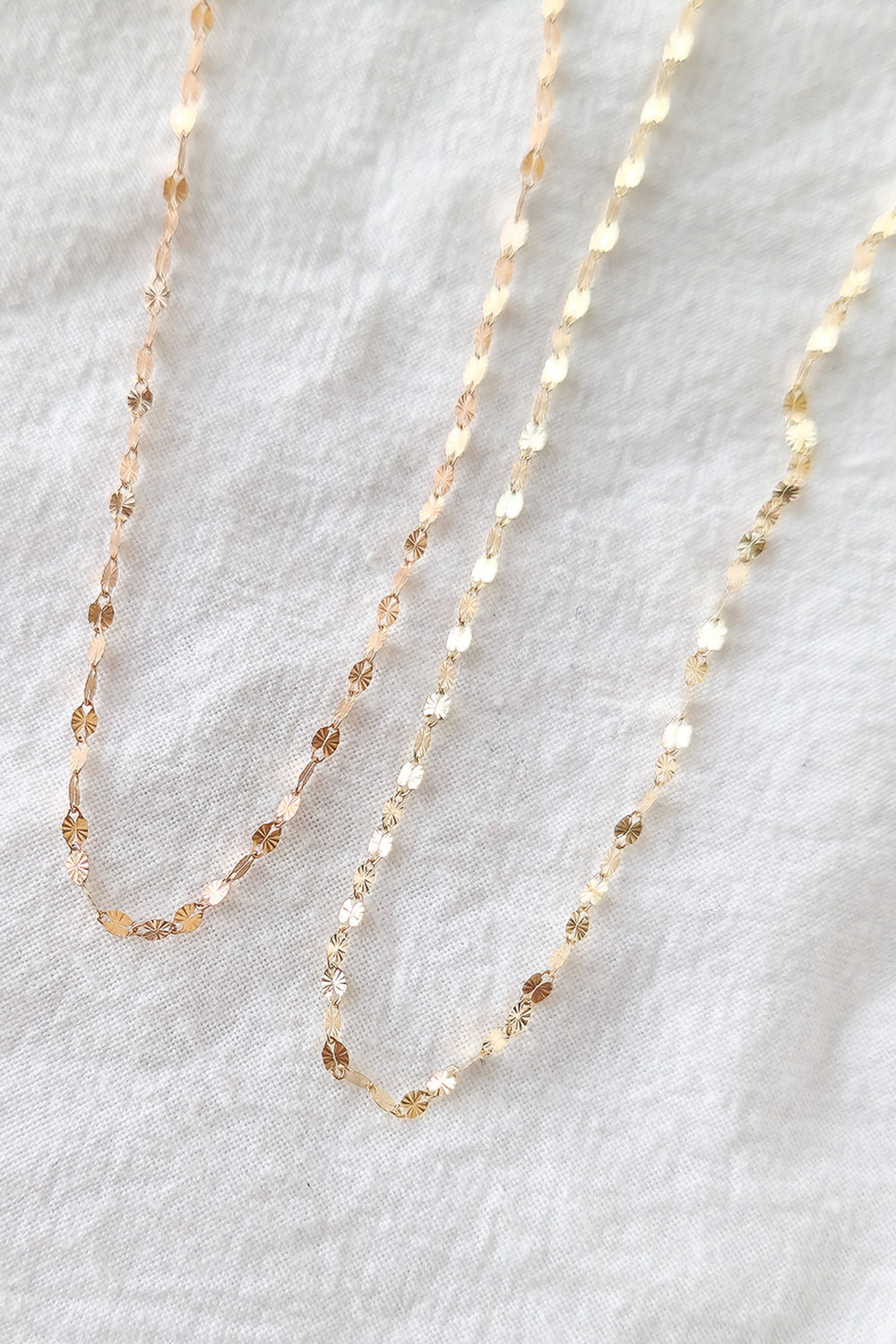 (14K Gold) Diamond Chain Necklace