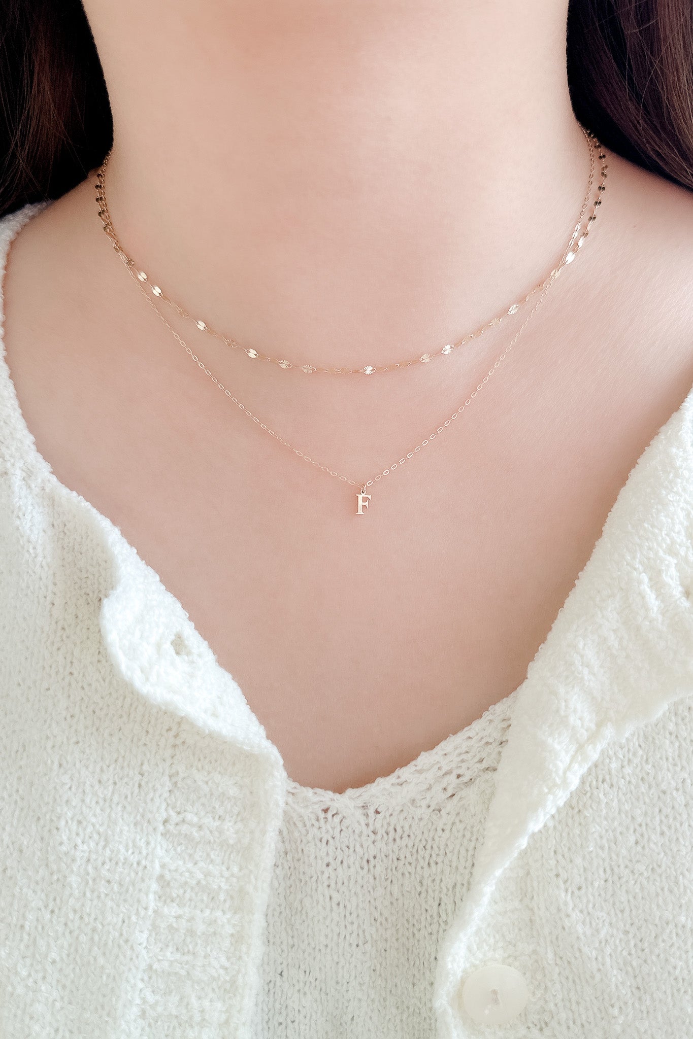 
                  
                    (14K Gold) Diamond Chain Necklace
                  
                