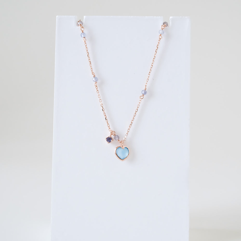 
                  
                    24252 Davina Gemstone Necklace | Blue Chalcedony
                  
                