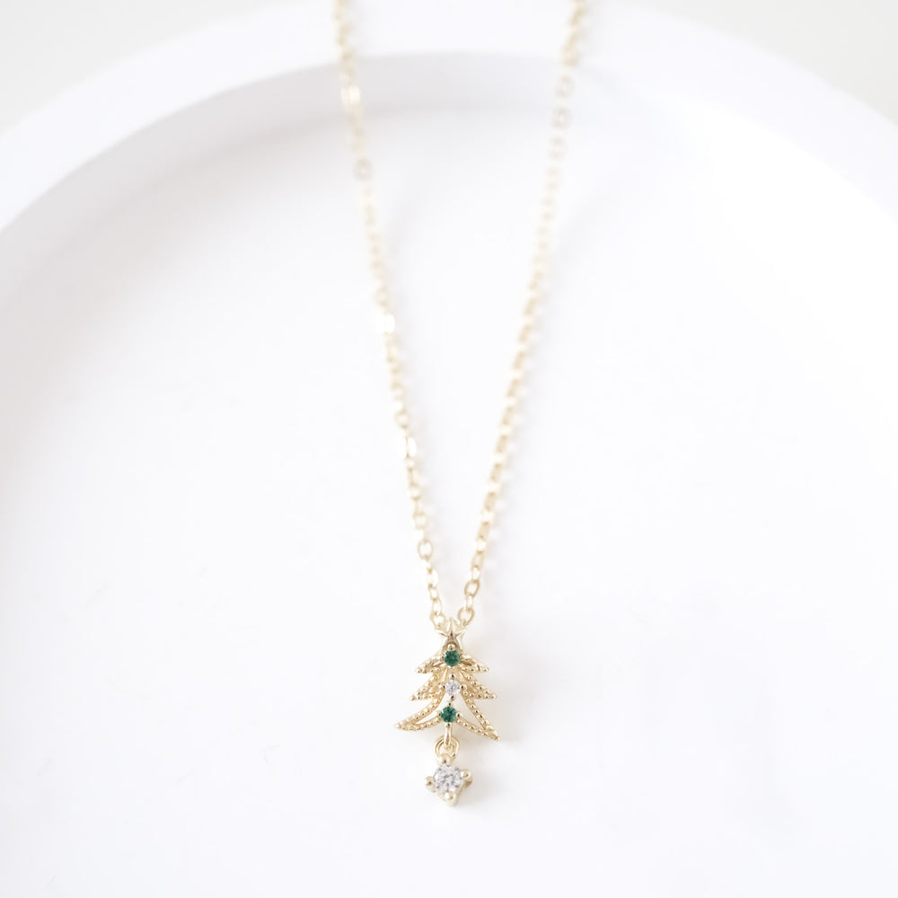 24709 Sparkling Christmas Tree Necklace