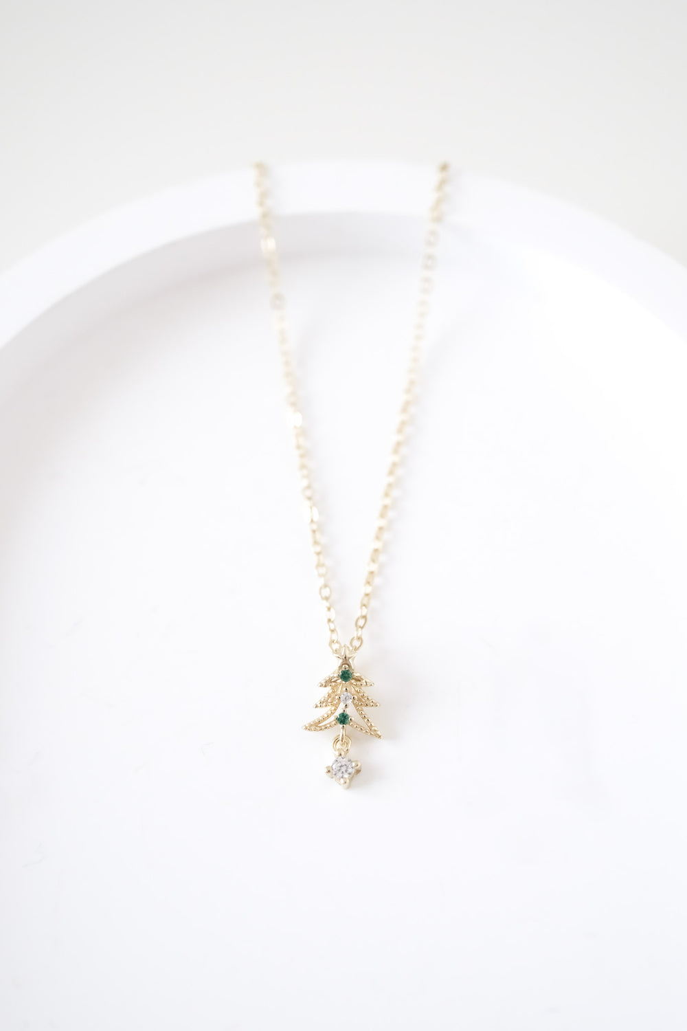 24709 Sparkling Christmas Tree Necklace