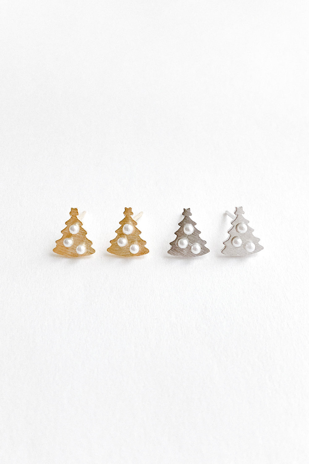 [最後現貨] 22593 Pearl on Christmas Tree Earrings